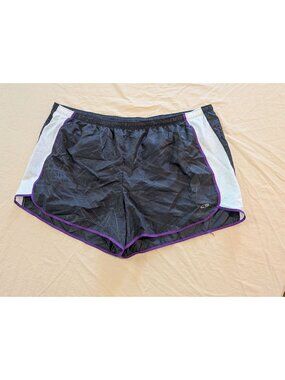 C9 By Champion Womens Black/White/Purple Athletic Running Shorts XX-Large